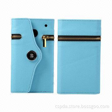 2013 Wallet Book Folio Mobile Phone Cases for HTC One M7, OEM and ODM Orders Welcomed